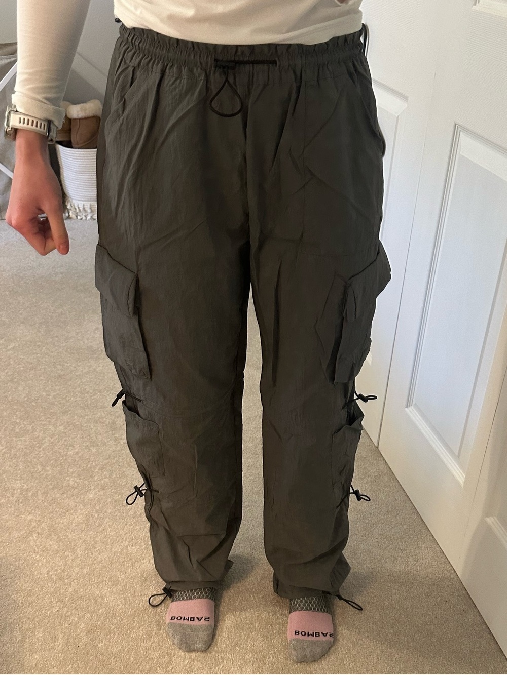 Garage Olive Utility Cargo Joggers